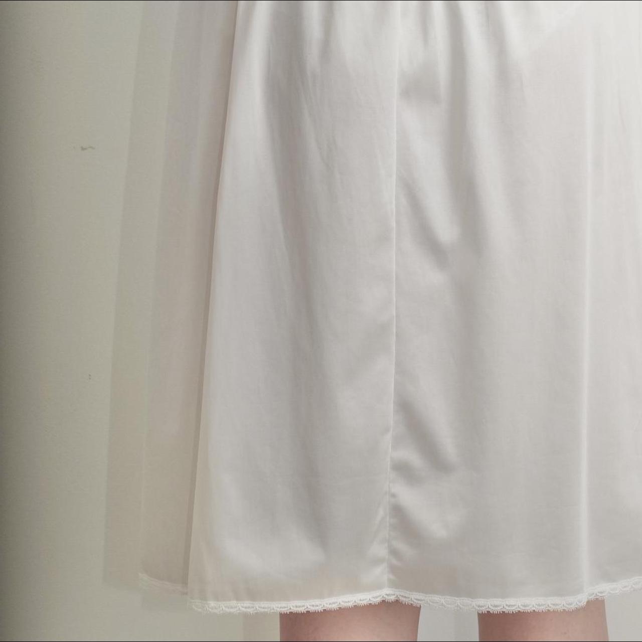 Vintage lingerie half slip skirt, shiny fabric.... - Depop