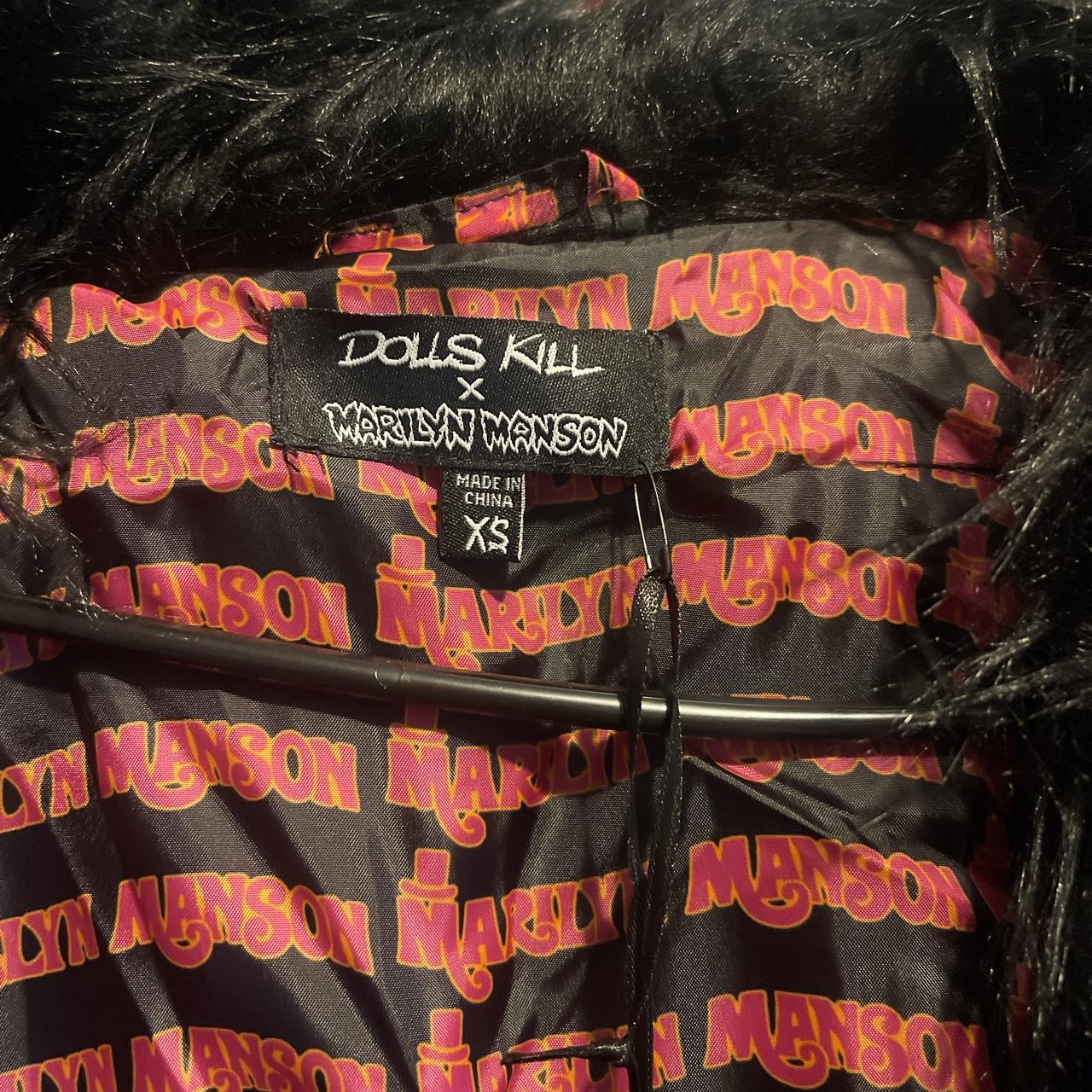 Marilyn Manson Fur Coat it long like a trench coat | Depop