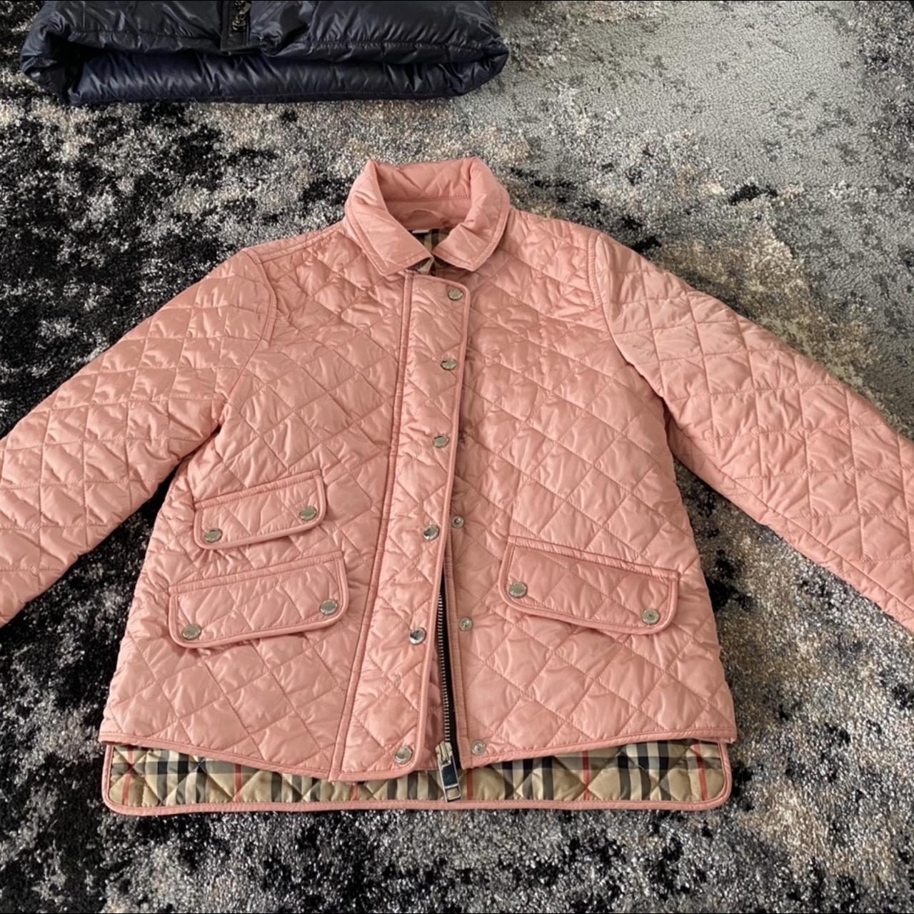 Burberry deals jacket pink