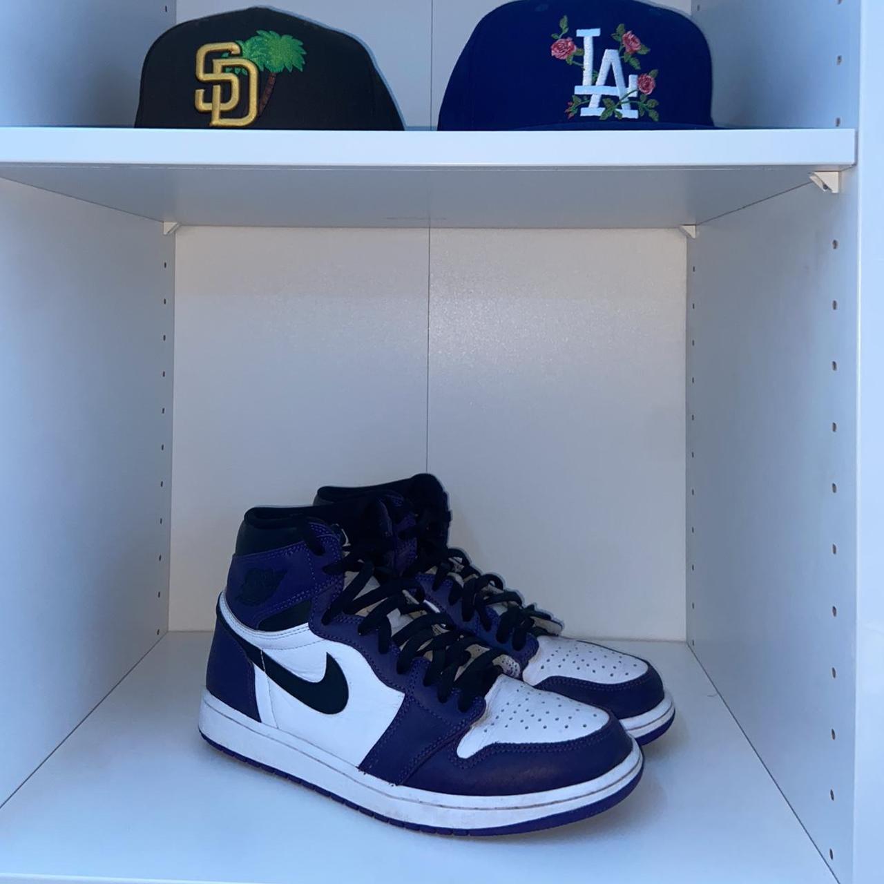 jordan 1 court purple 2.0 on feet