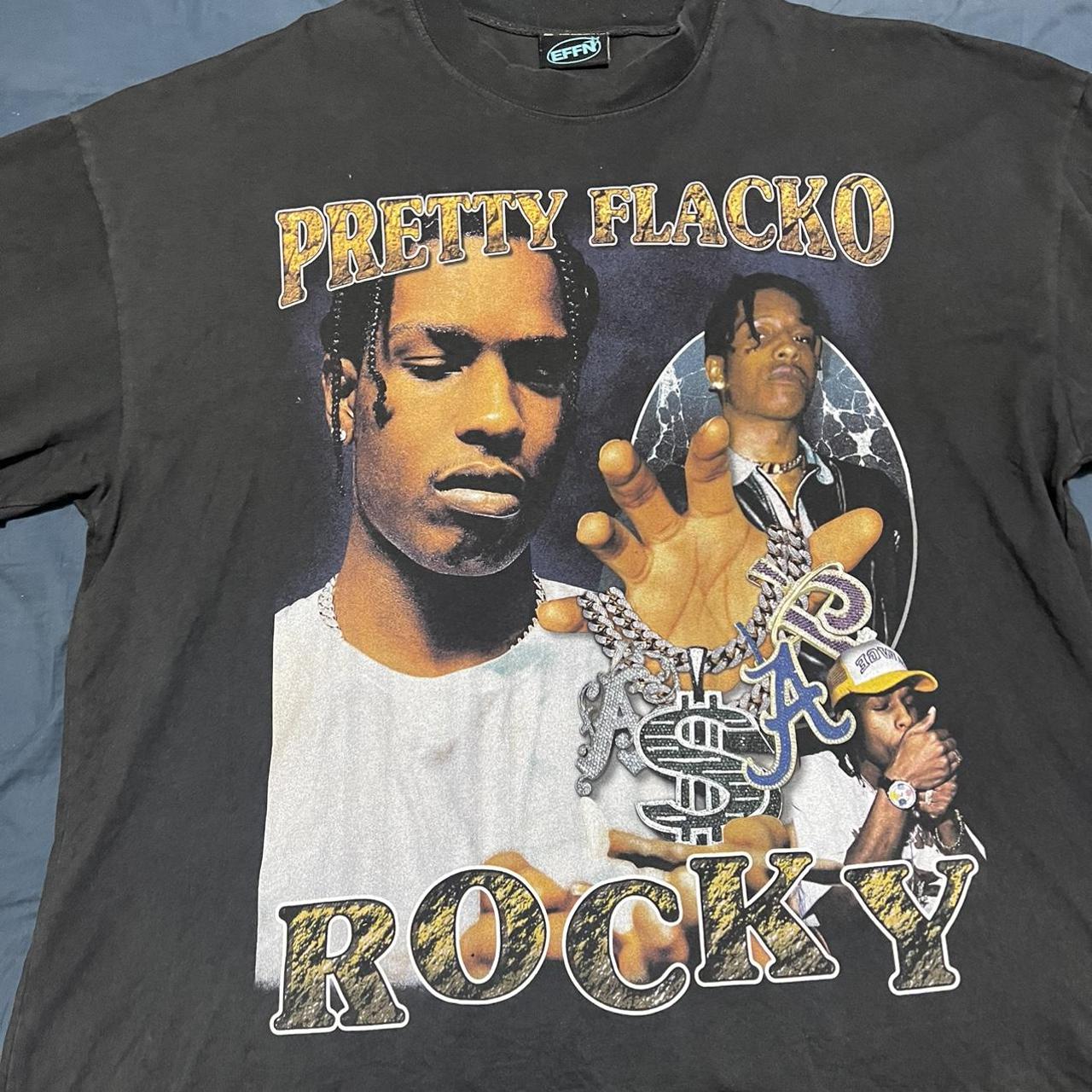 Graphic asap rocky thick t shirt fits big #asaprocky... - Depop