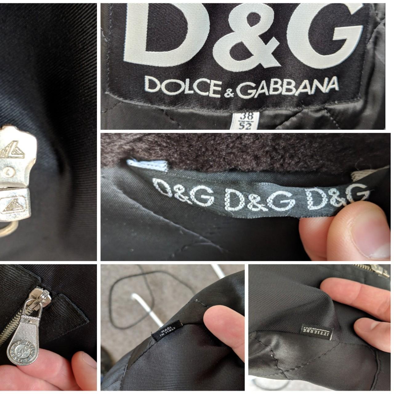 Dolce & Gabanna D&G faux fur collar jacket. All... - Depop