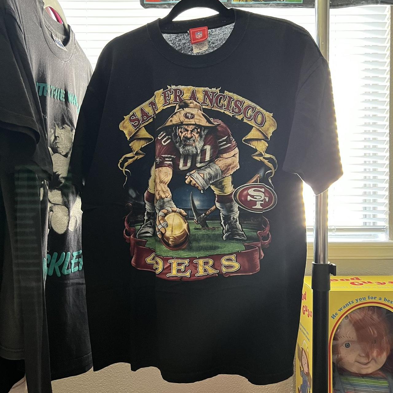 San Francisco 49ers Black Shirt Vintage looking - Depop