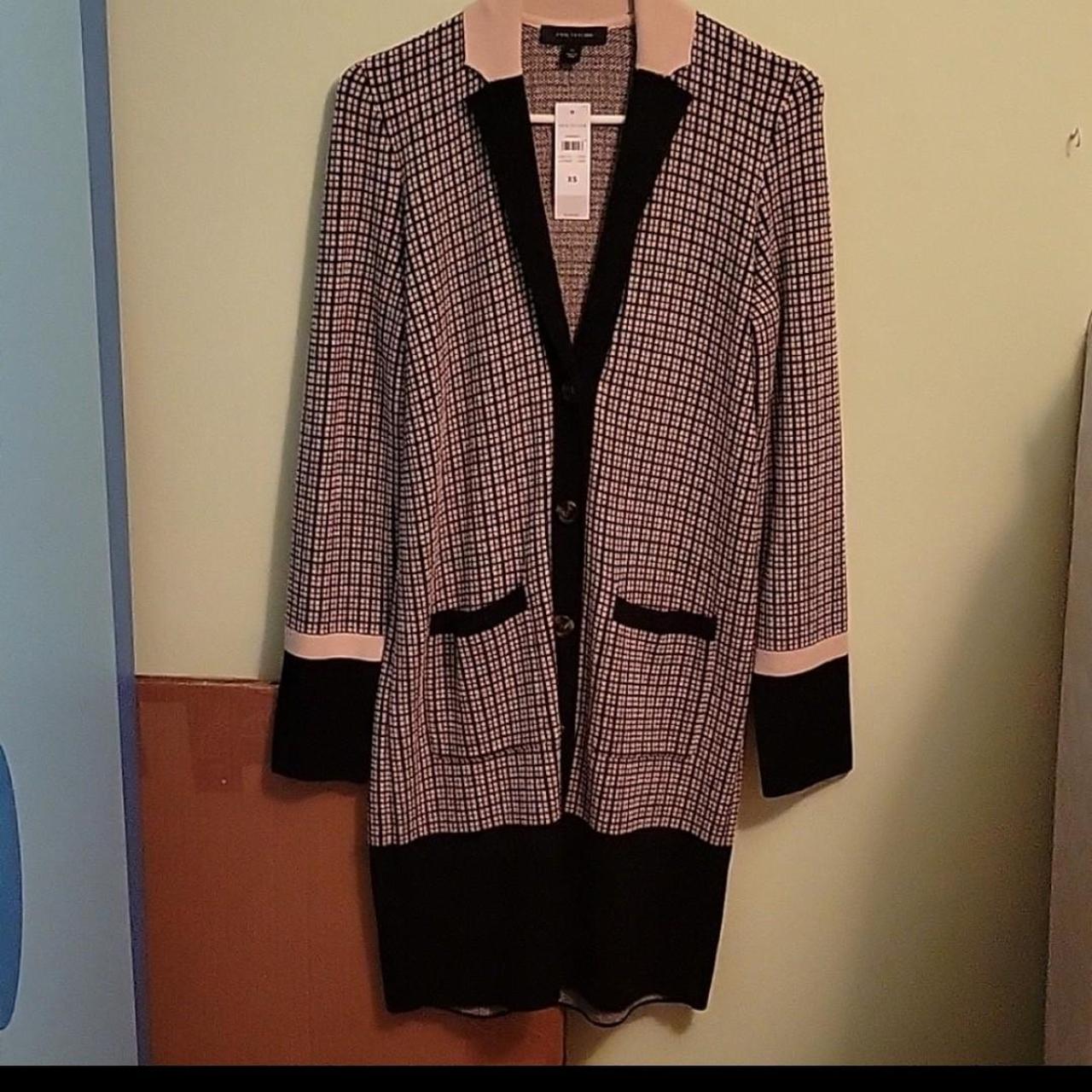 Plaid, colorblock,, coatigan from Ann Taylor Never... - Depop