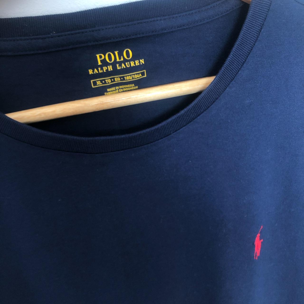 Polo Ralph Lauren long sleeve T-shirt, Navy, Extra... - Depop