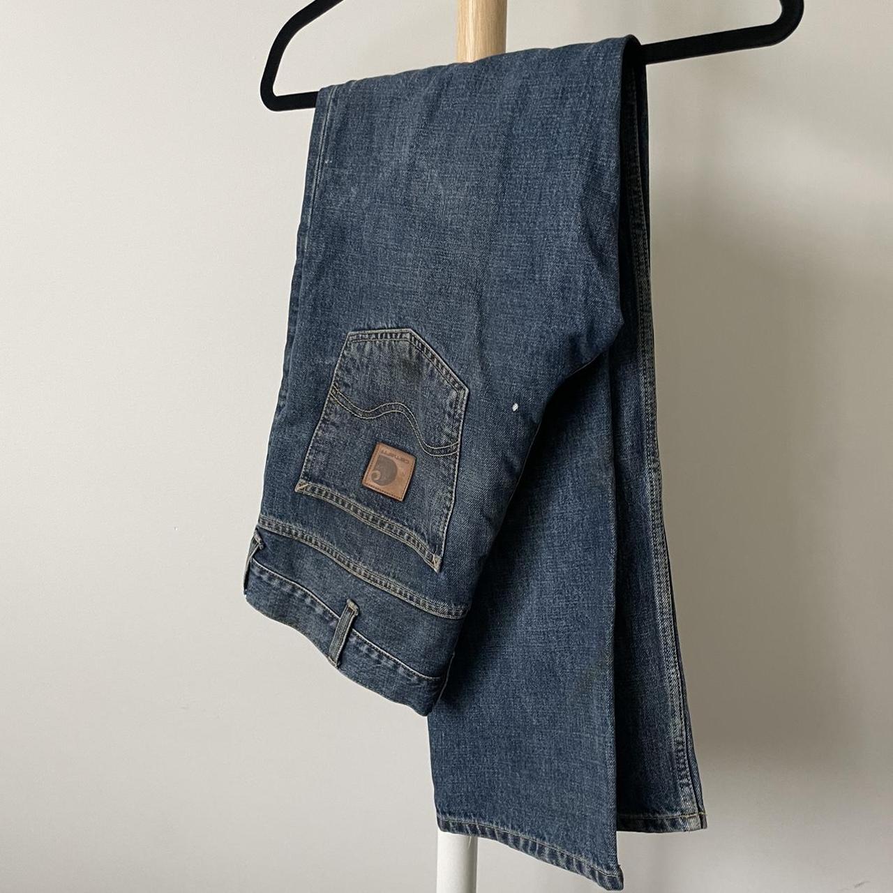 Carhartt Denim Jeans ( used as work jeans, very... - Depop