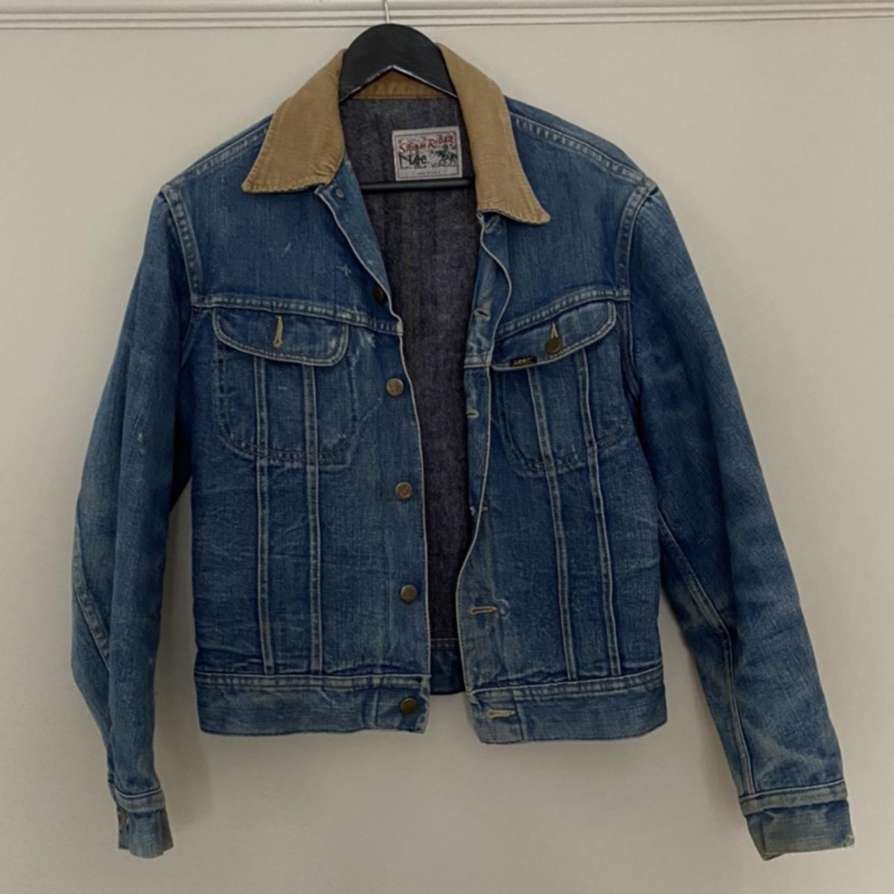 Vintage lee denim jacket size small men’s or womens - Depop