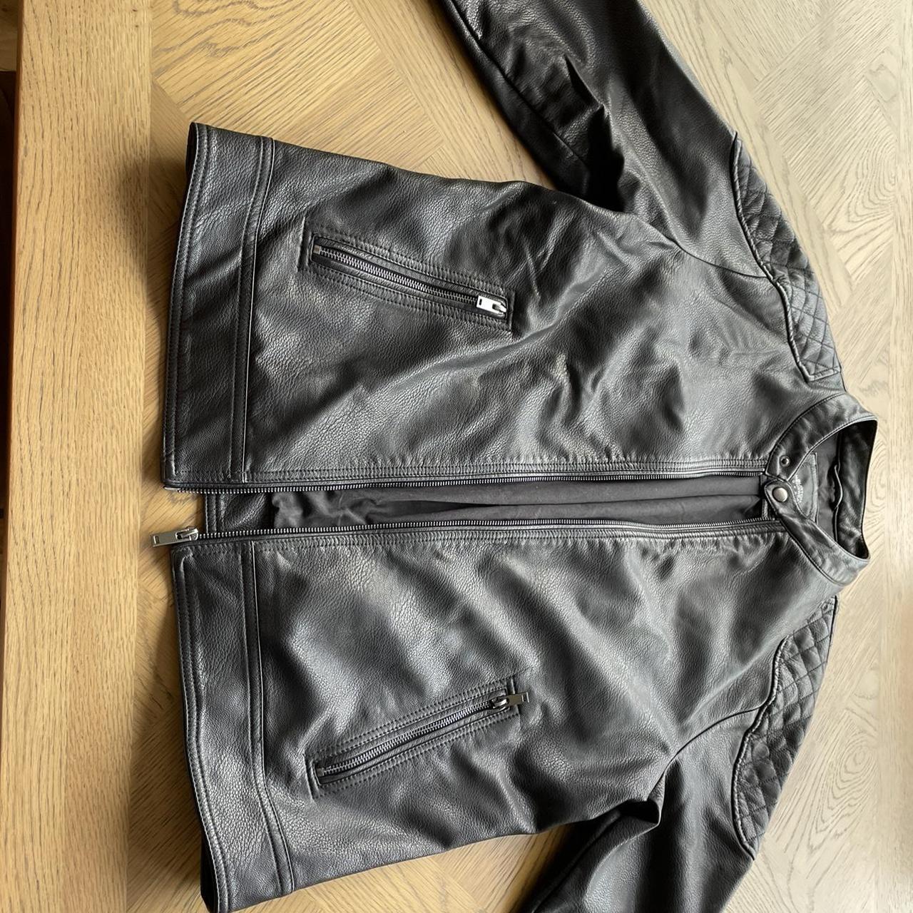 Burton menswear leather jacket - Depop