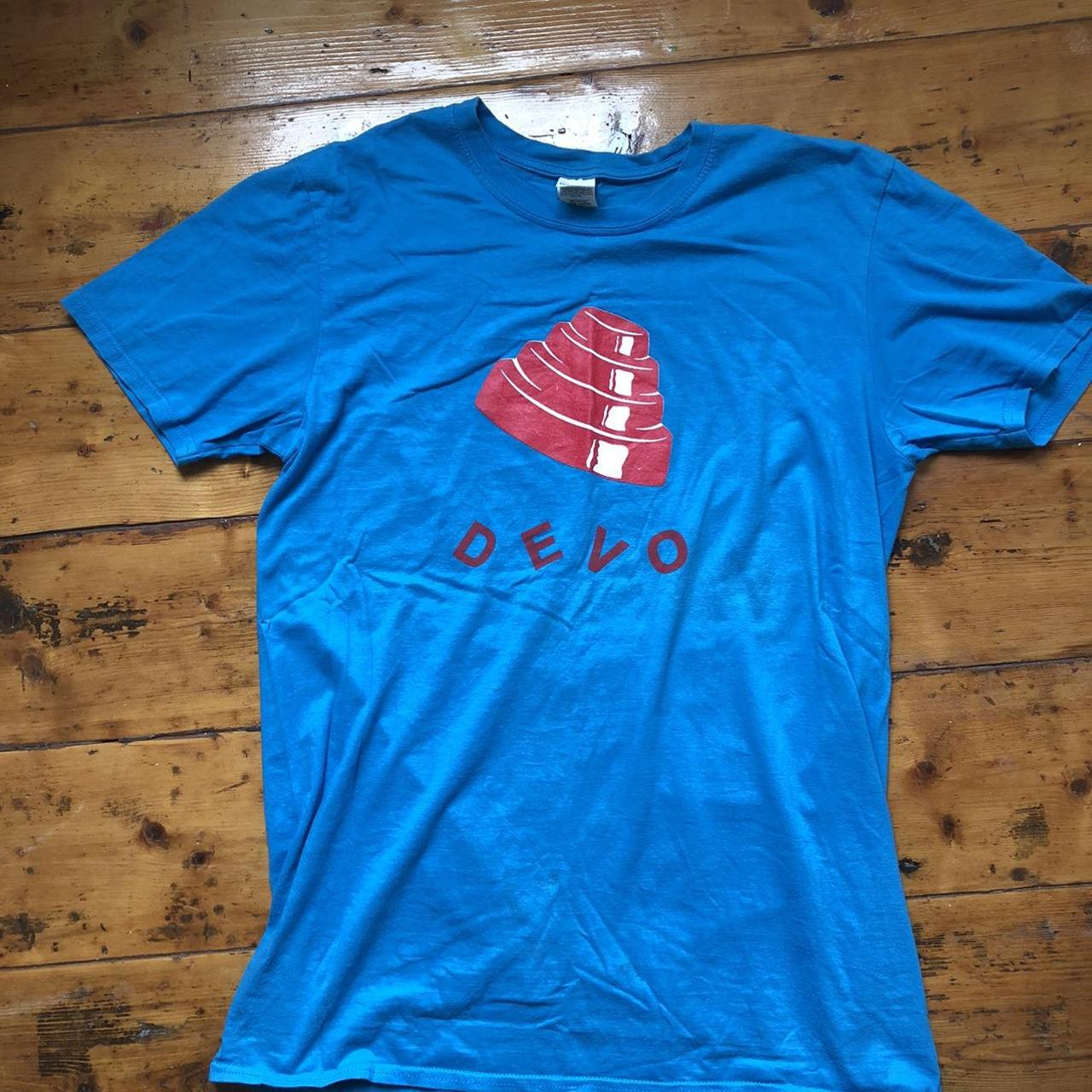 Hand screened Devo Power Dome T-shirt. Worn but with... - Depop
