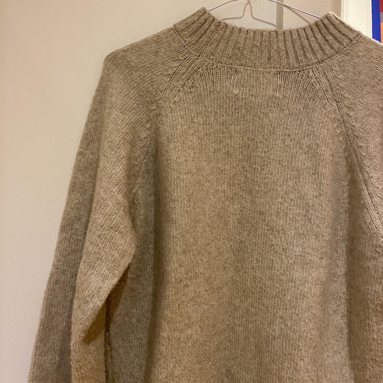 Lovely soft Zara knitted jumper in a light... - Depop