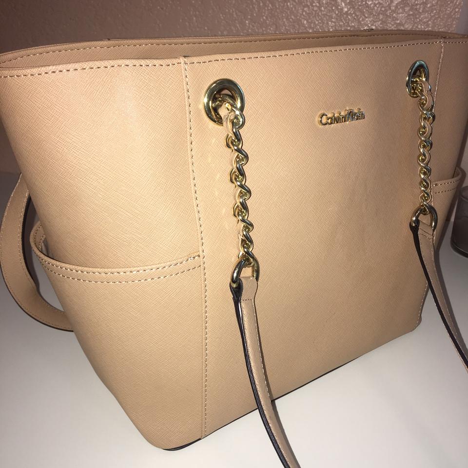 Calvin Klein Hayden Saffiano Leather Crossbody - Depop