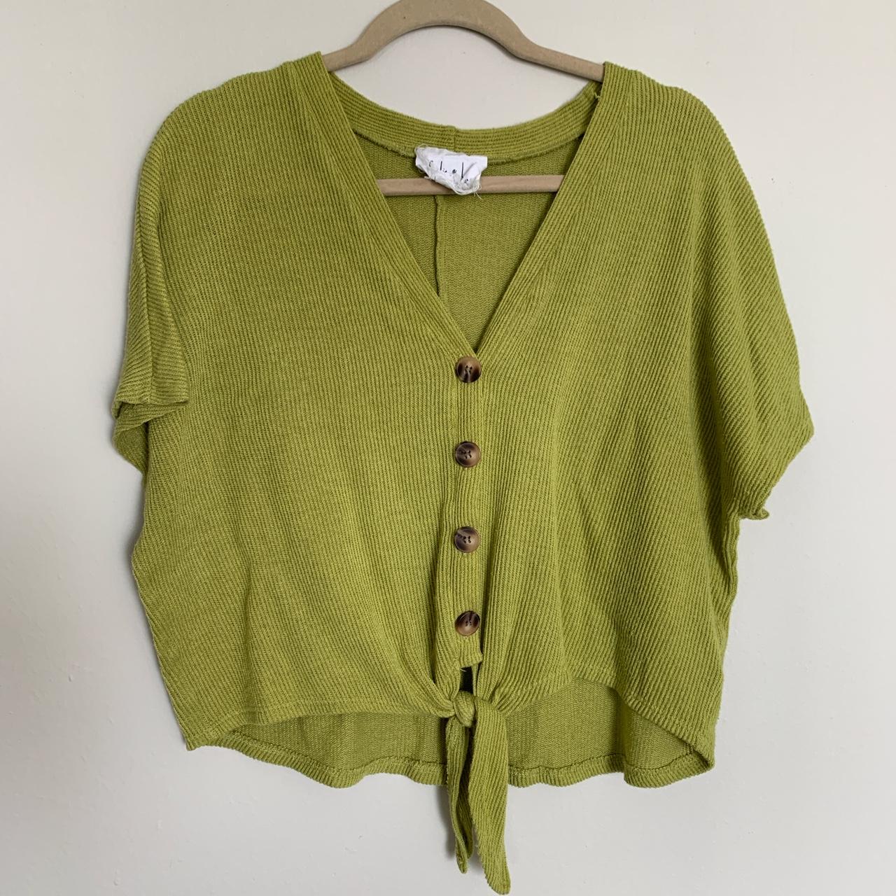 the perfect green top! was worn multiple times,... - Depop