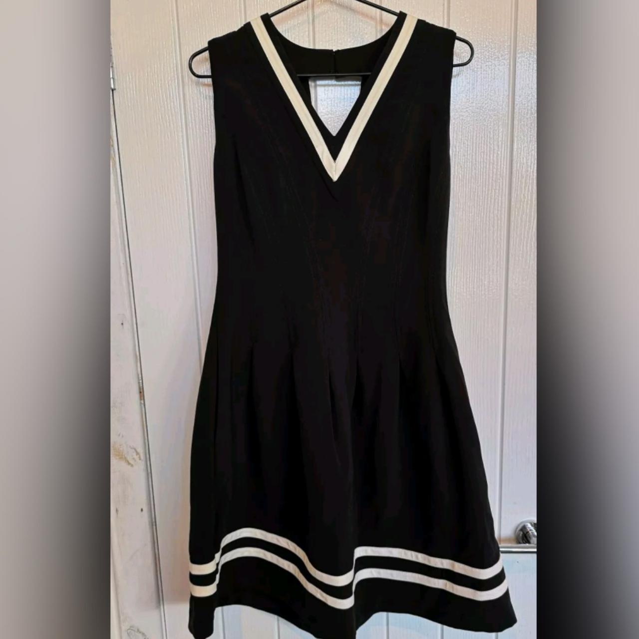 H&M black and white cheerleader style dress, brand... - Depop