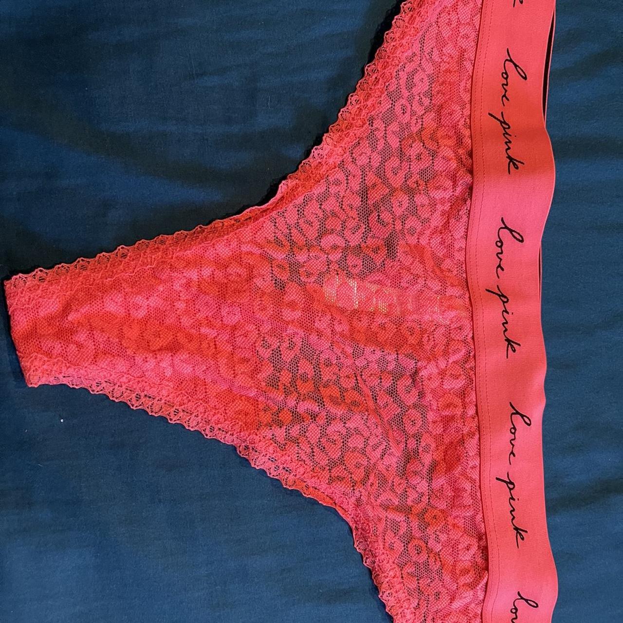 Lace Thong by Pink Never worn, tag removed brand new - Depop
