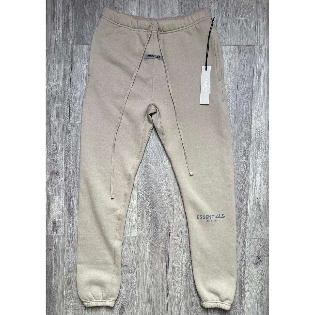 Fear of god essentials olive sweatpants hot sale