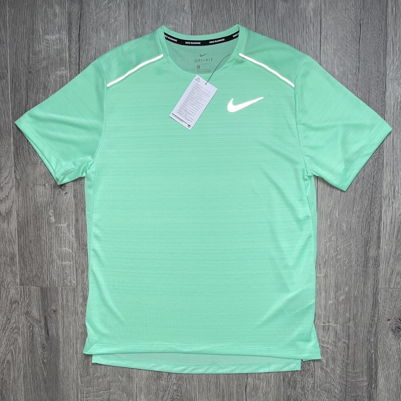 nike miler t shirt mint green