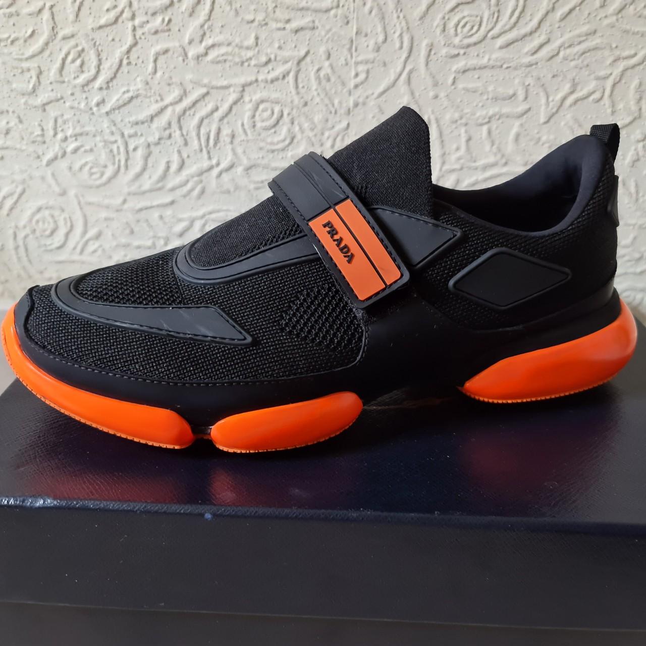 prada sneakers cloudbust orange