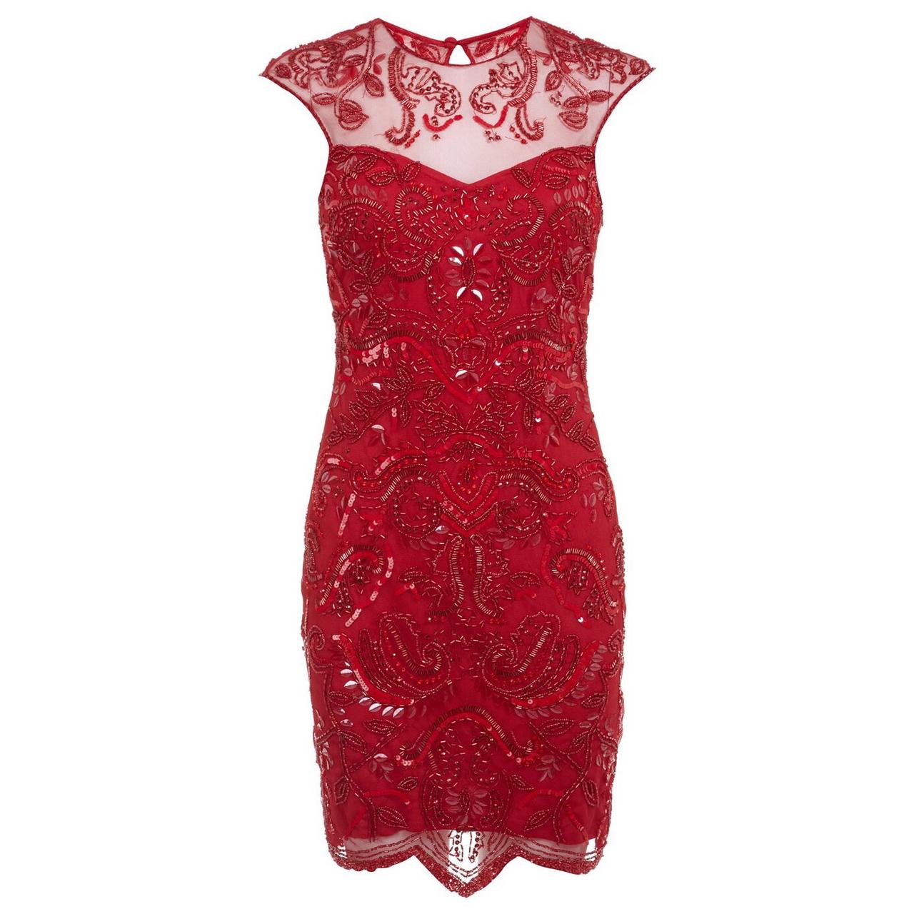 Miss Selfridge Size 6 Embellished Dress. Only worn... - Depop