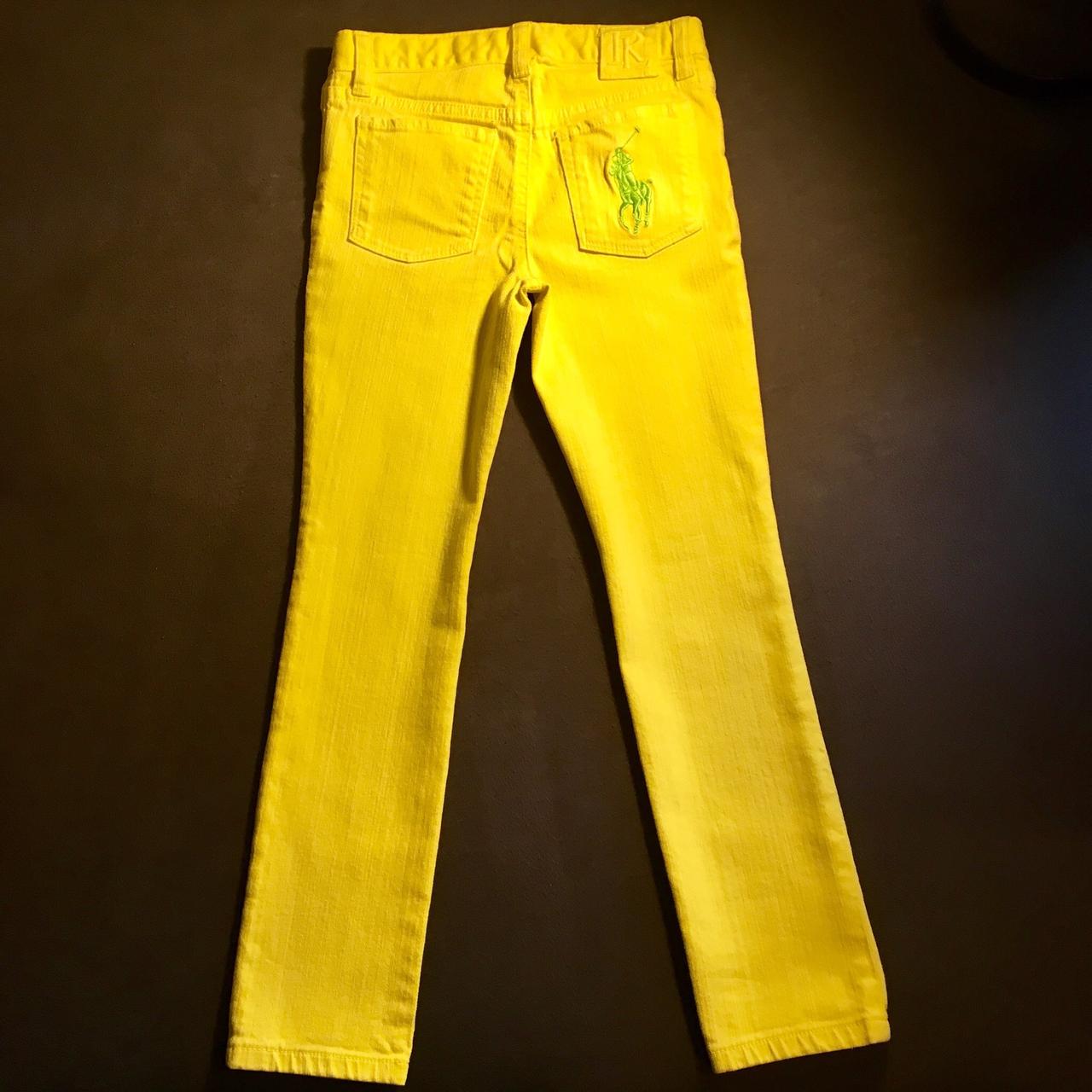 Lemon yellow outlet jeans