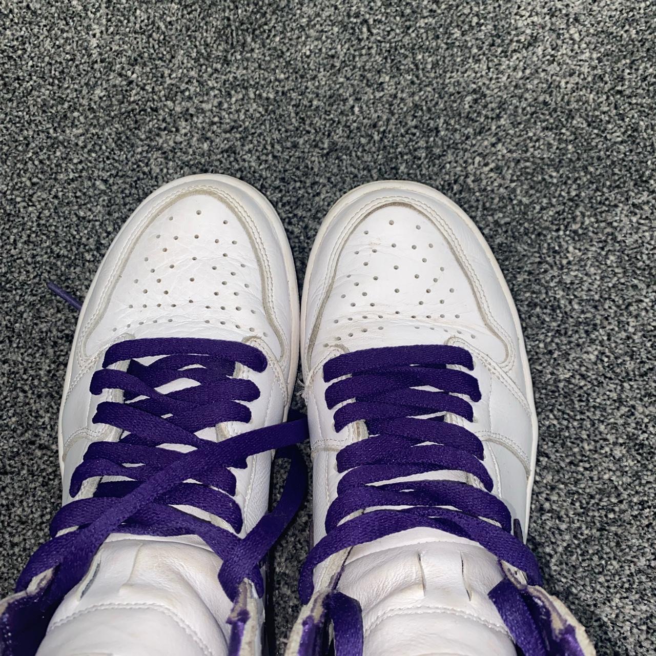 metallic purple jordans 1