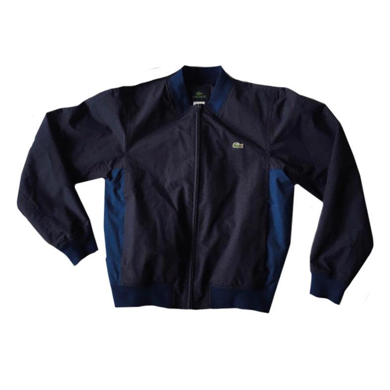 lacoste bomber jacket navy blue