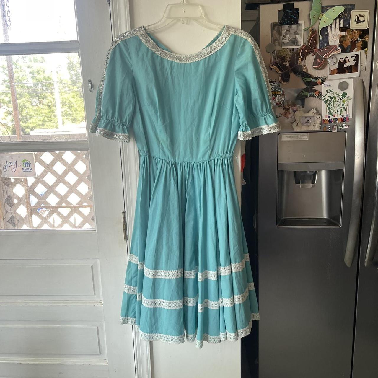 vintage square dance dress, in excellent condition! - Depop