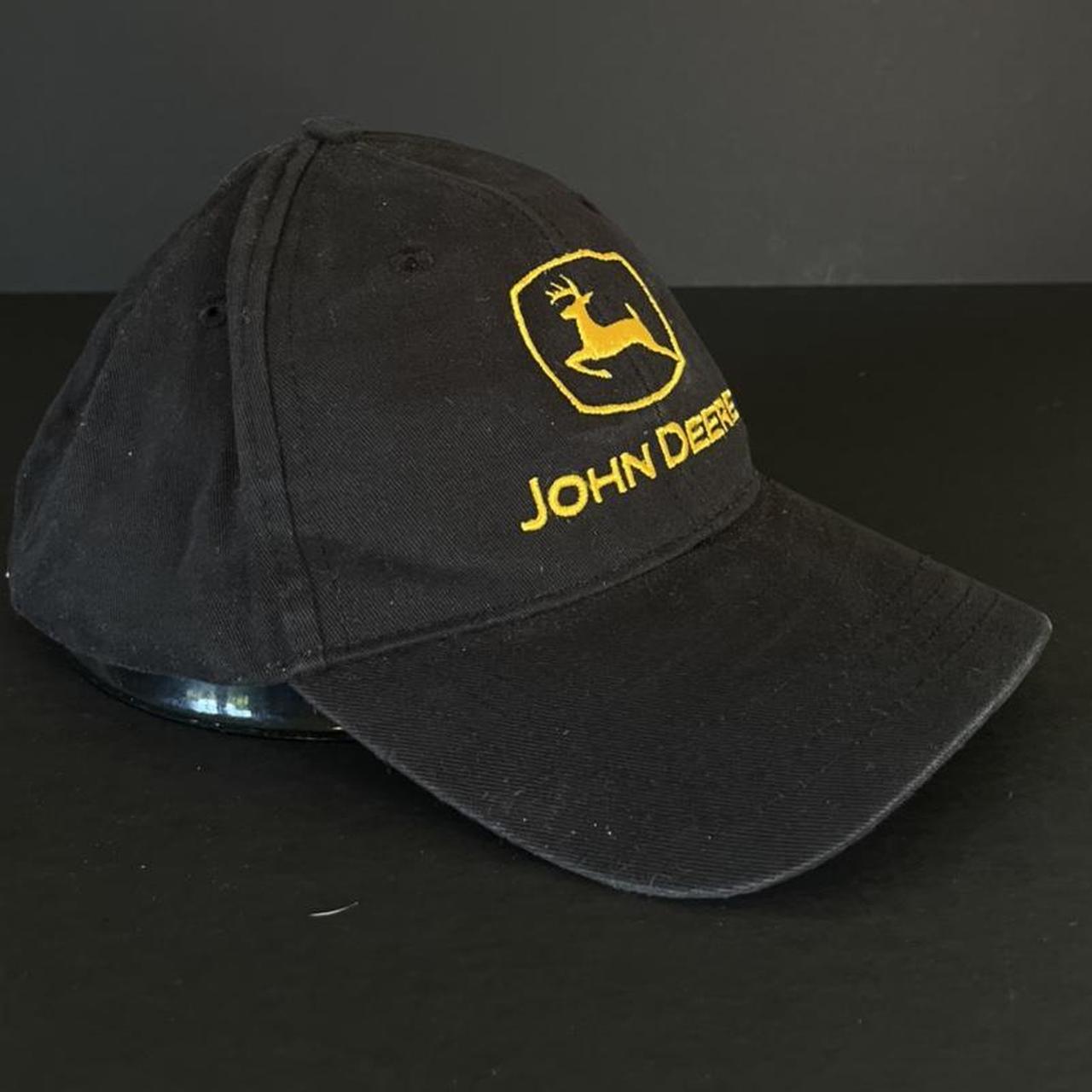 Men's Black and Yellow Hat Depop