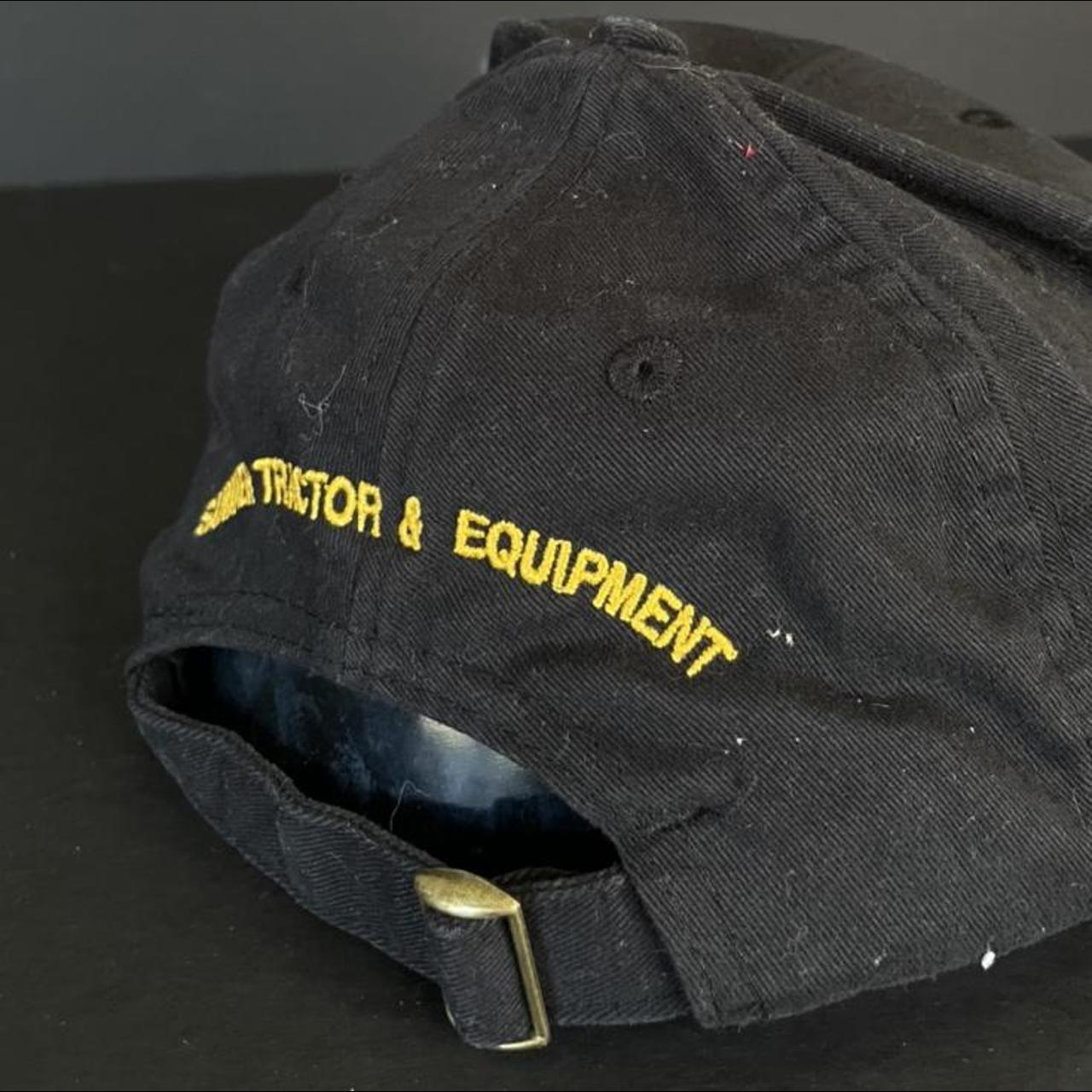 Men's Black and Yellow Hat Depop