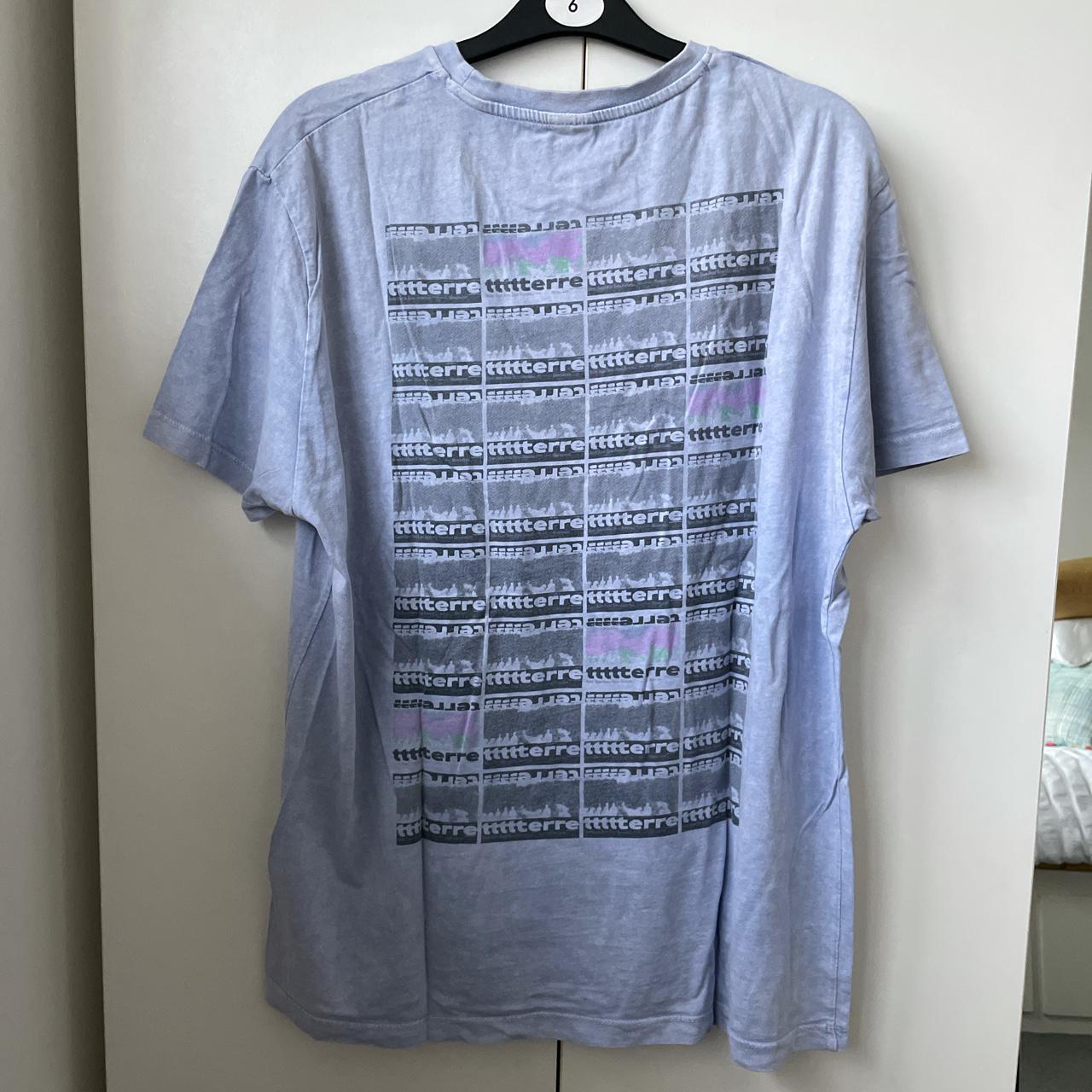 ASOS design lilac oversized t-shirt with graphic... - Depop