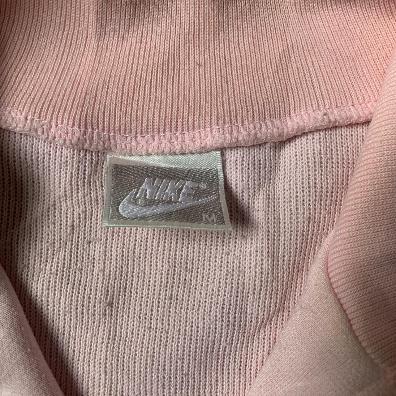 Nike Sweatshirt Quarter Zip Pull Over Pink Size:... - Depop