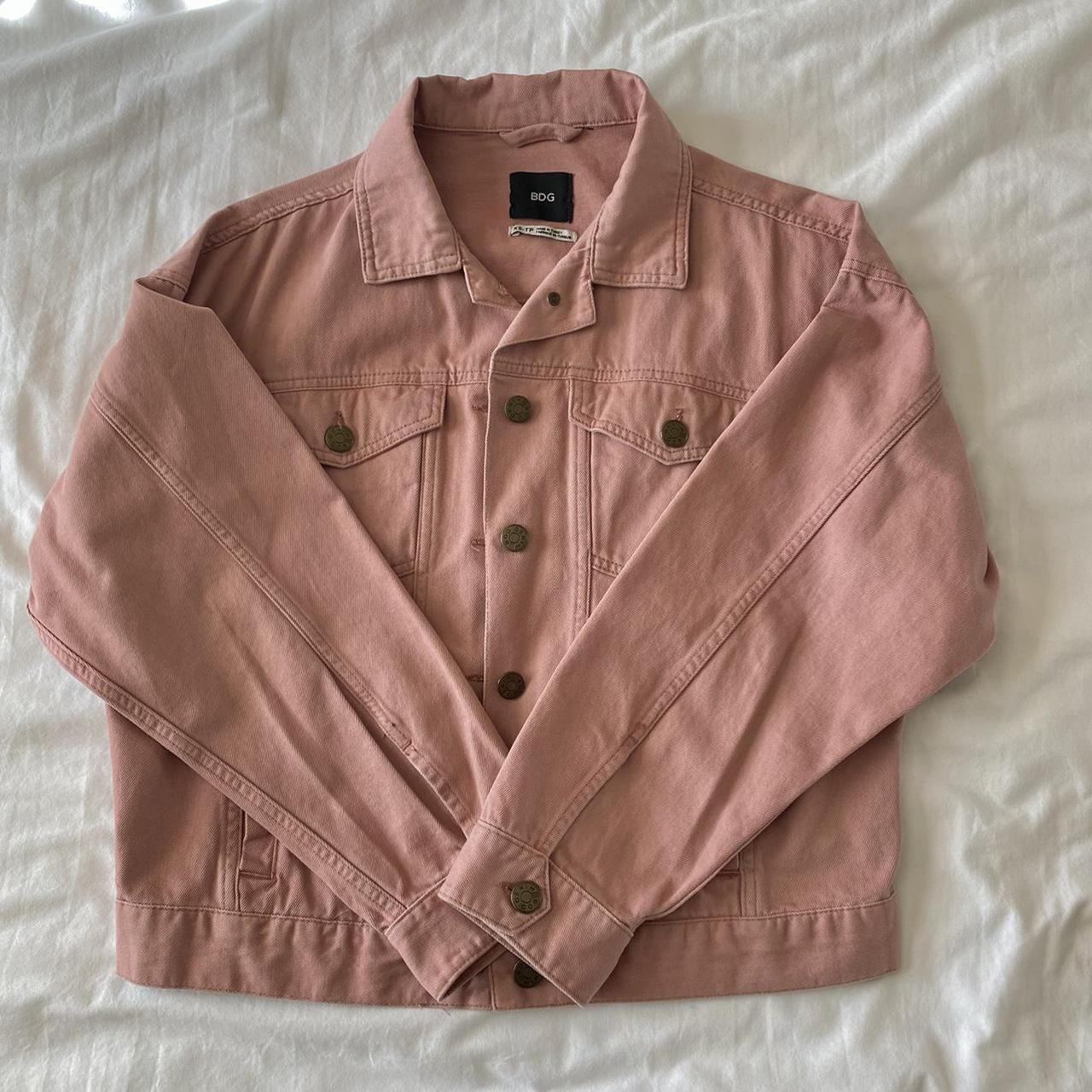 urban pink denim jacket