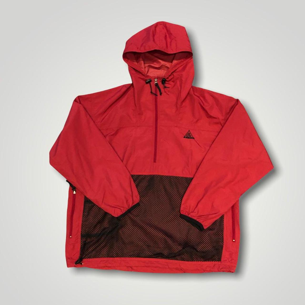 Vintage Nike ACG Jacket red pullover jacket with