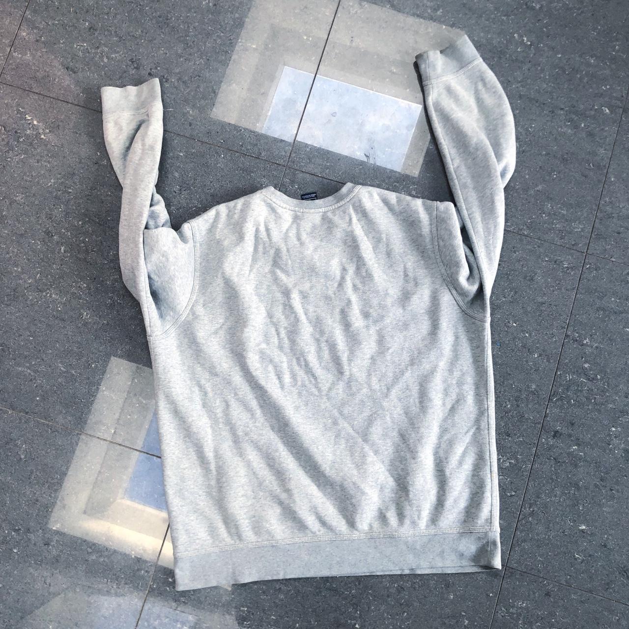 Vintage Nike Grey Sweatshirt With Embroidery Logo Depop   P0 