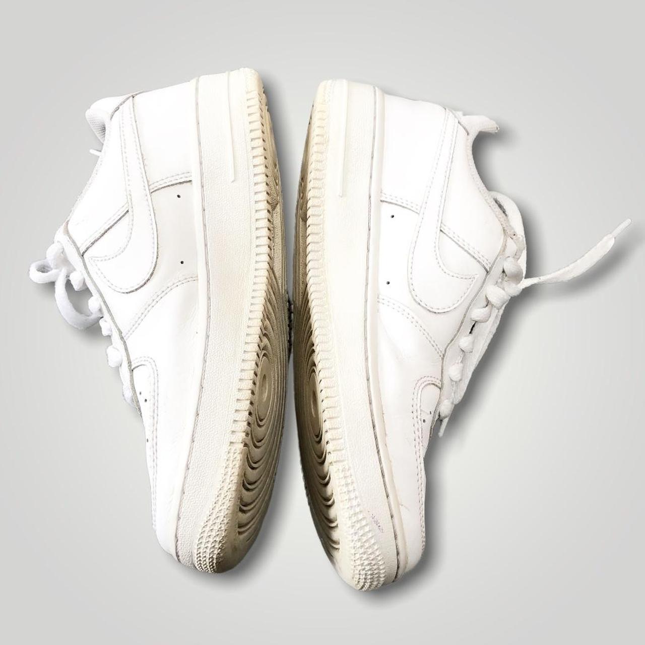 White Nike Air Force 1 Shoes Size 4 Trainers Couple Depop 0002