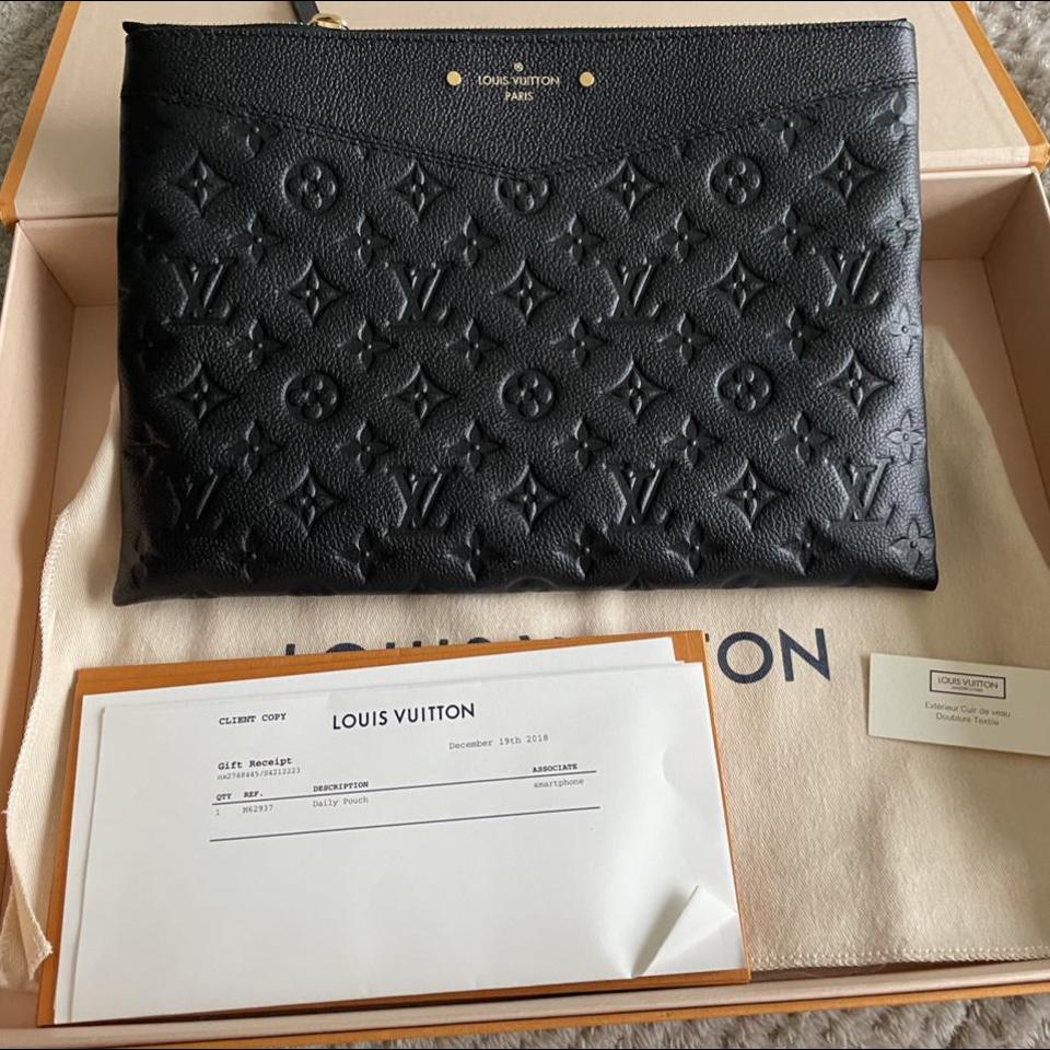 louis vuitton daily pouch black