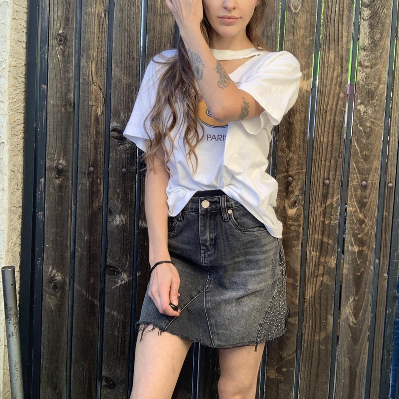 Blank hot sale denim skirt