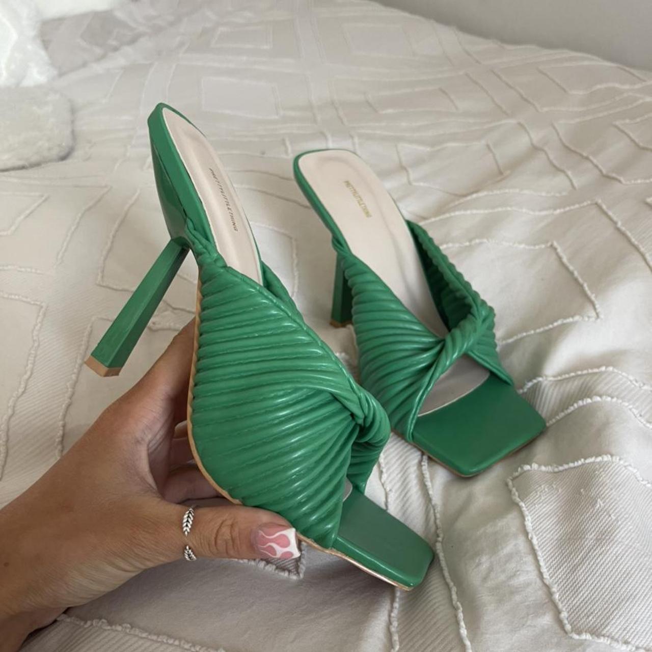 FREE SHIPPING Emerald / Apple Green heels PLT Pretty... - Depop