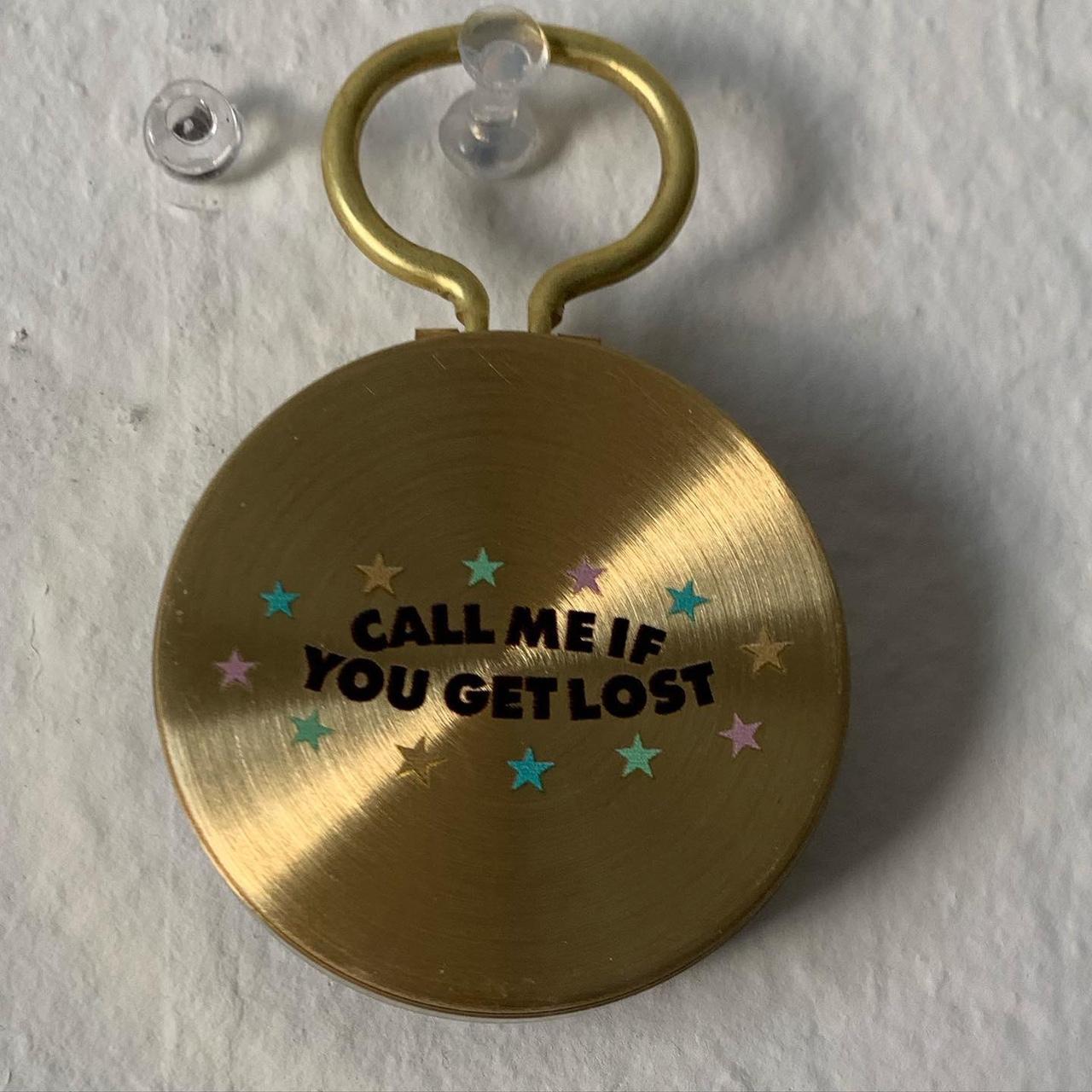 Call me if you get lost high quality tour vip compass keychain