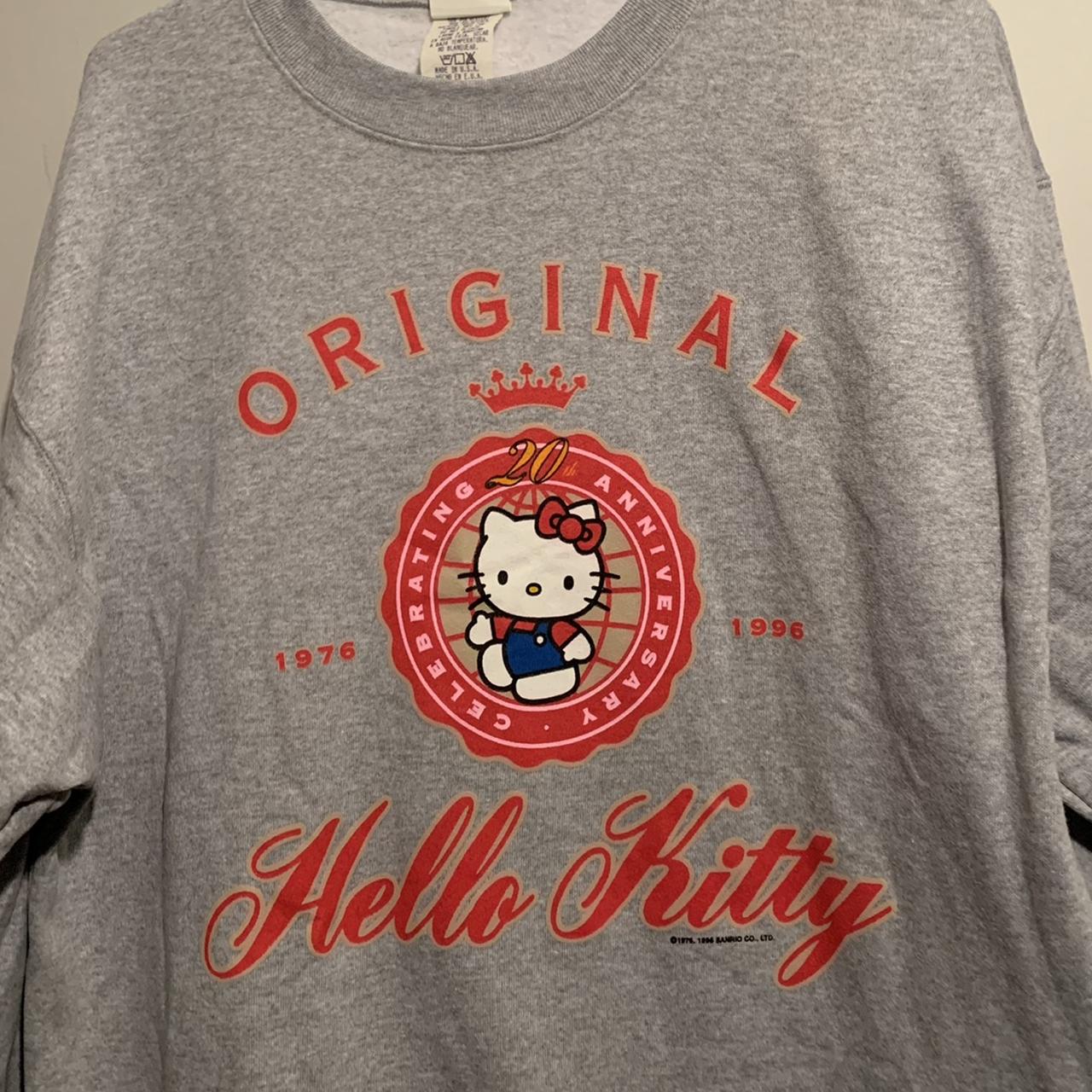 Vintage 1996 Hello on sale Kitty Sanrio Red Big Print Sweatshirt