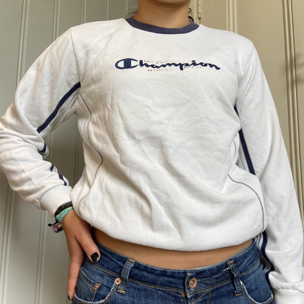 Champion Women's White Sweatshirt (4)