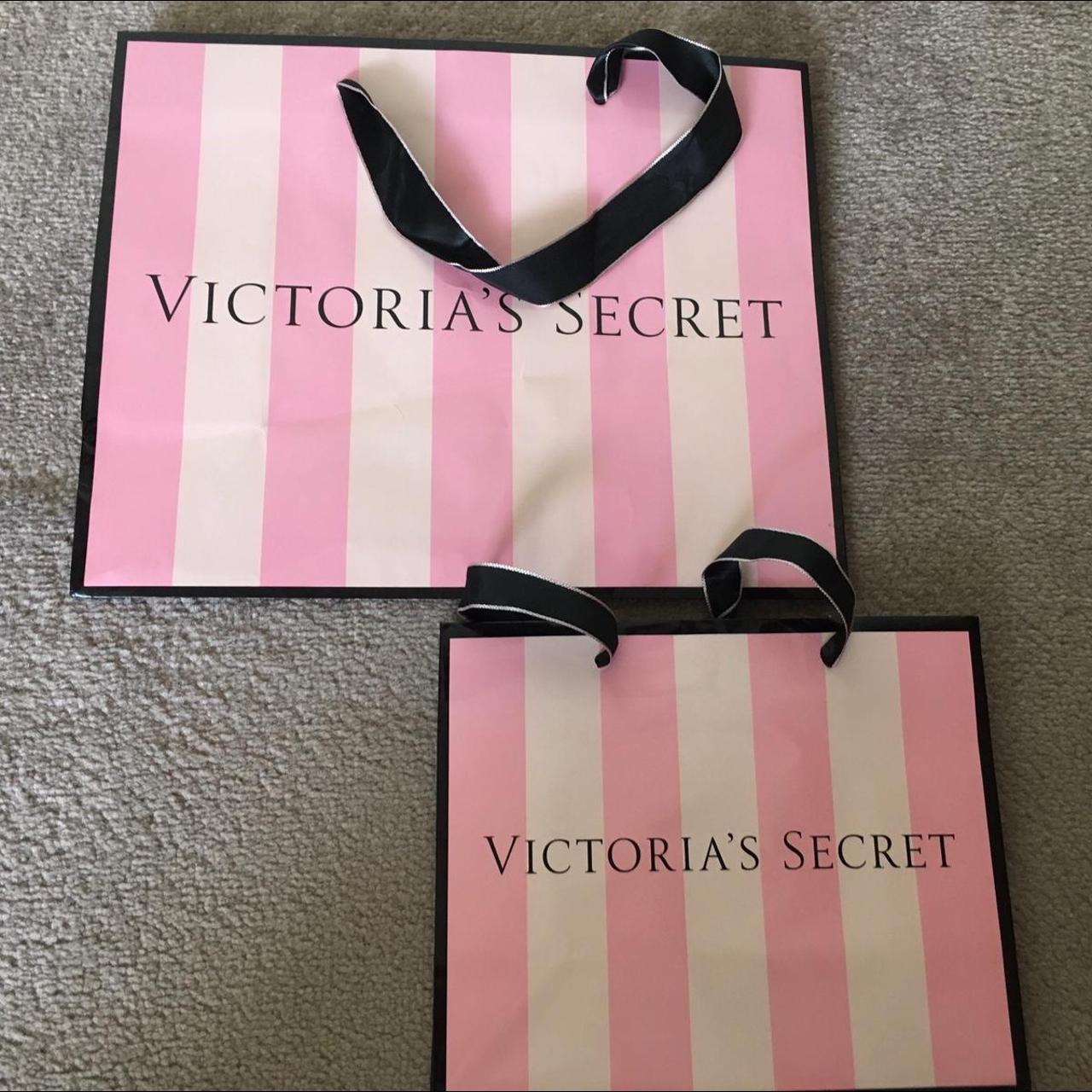 Victoria’s Secret paper bags/gift bags x1 large... - Depop