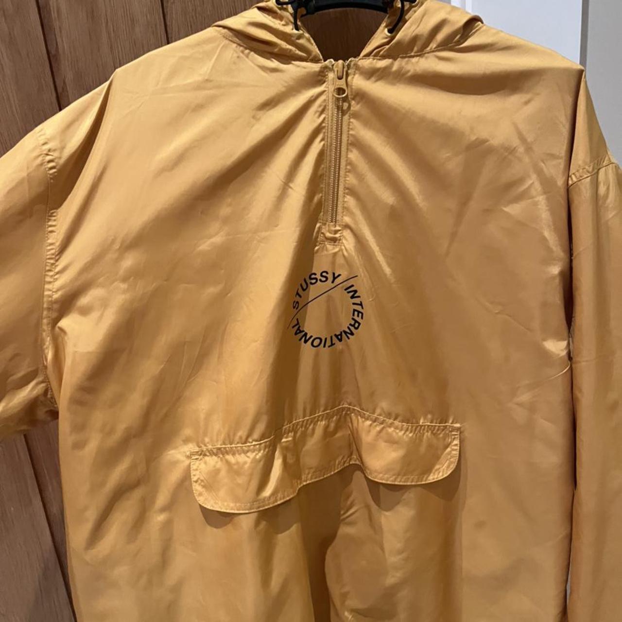 Mens genuine stussy light rain jacket, worn