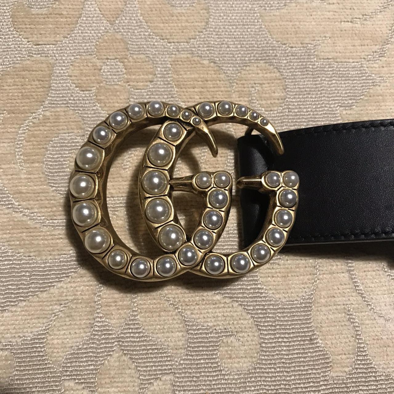 Gucci gg hot sale pearl belt