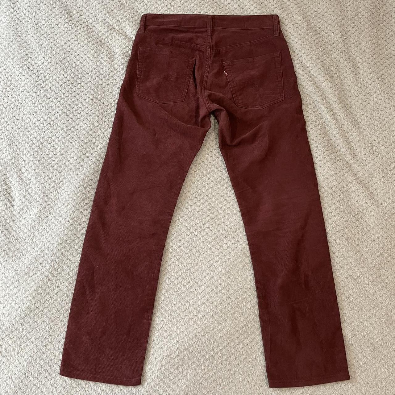 Vintage burgundy Levis corduroy trousers. These come... - Depop