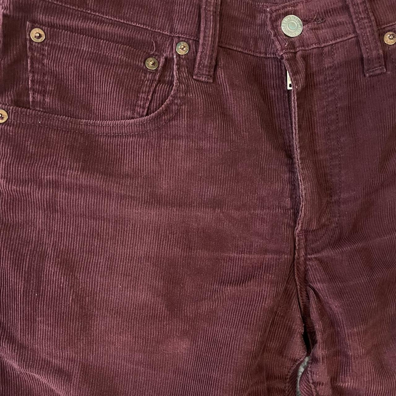 Vintage burgundy Levis corduroy trousers. These come... - Depop