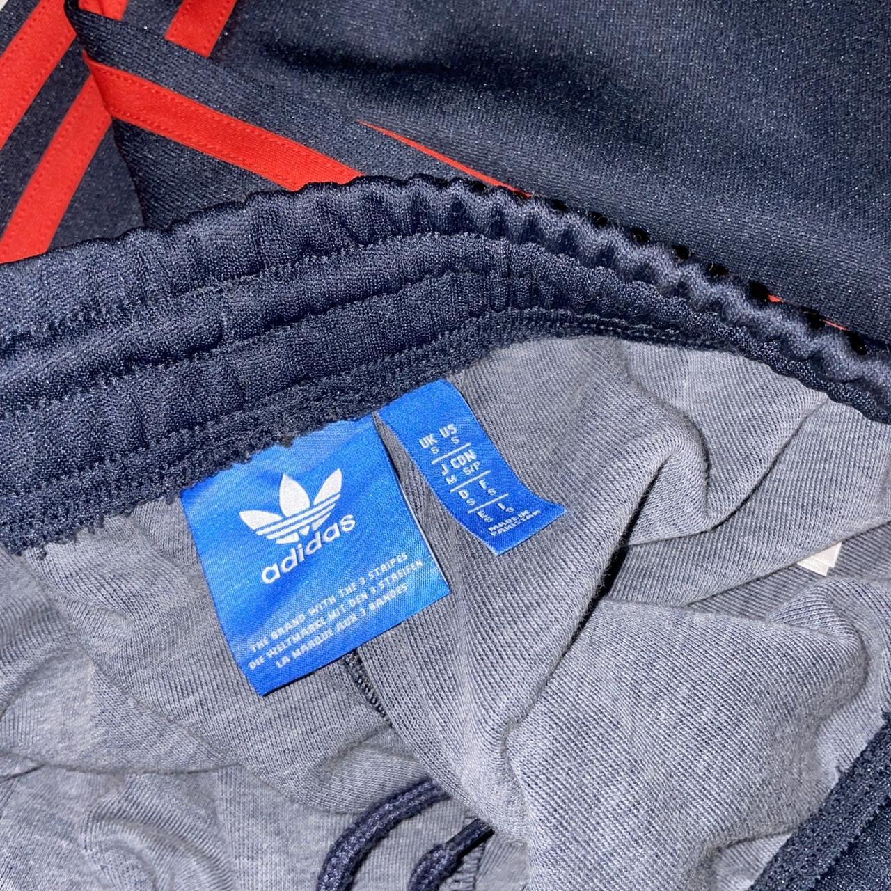 Adidas Originals Navy track pants, worn once,... Depop