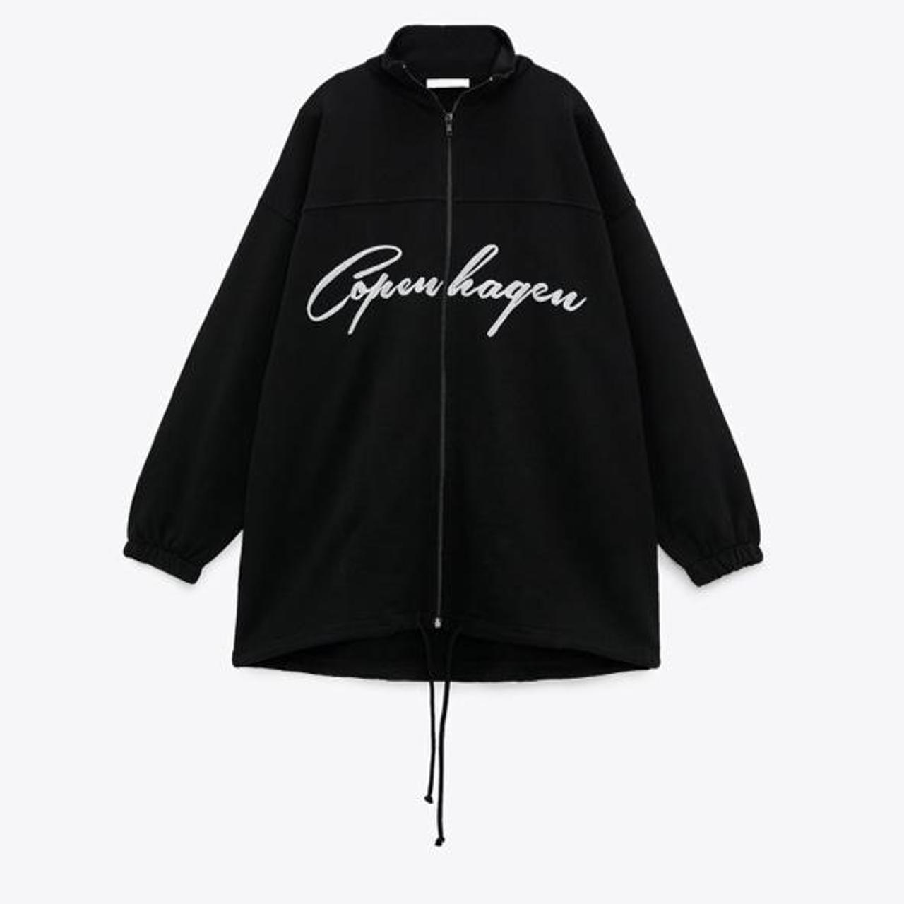 embroidered slogan sweatshirt