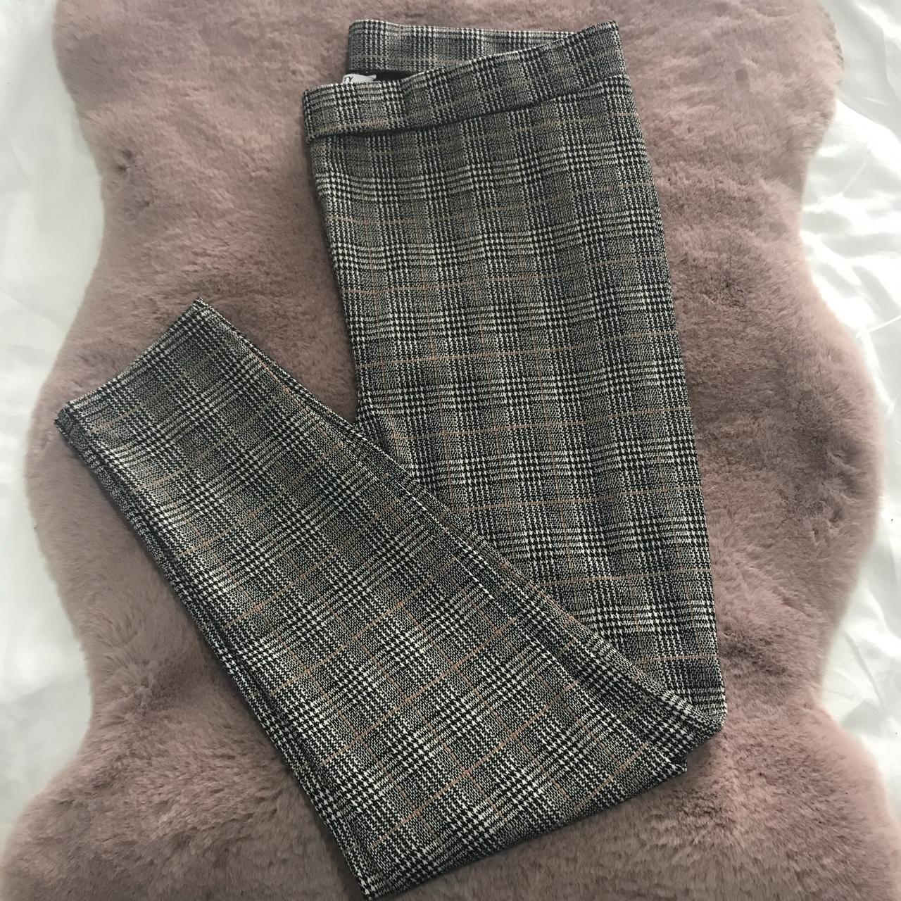 Dogtooth Checked Maternity Leggings Size. Depop