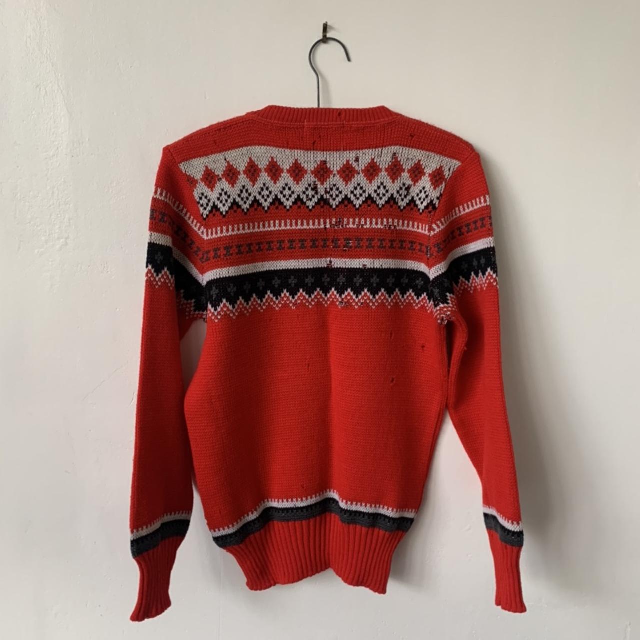 Men's Red And Black Jumper 