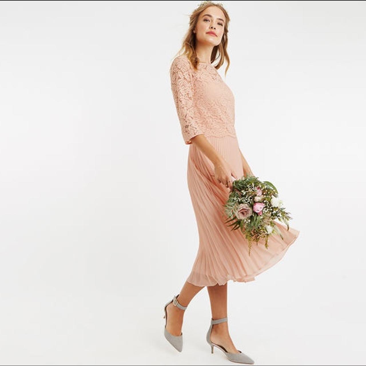 Oasis pink lace outlet dress